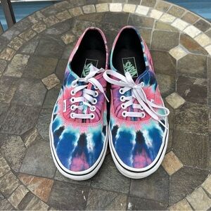Vans Authentic Tie Dye Low Top Shoes 721356 Mens Size 8 Women Size 9.5